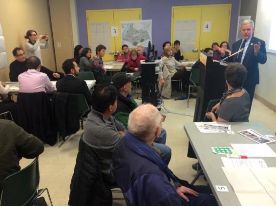 participatory budgeting meeting,  fall 2014