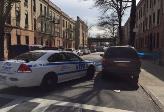 Police close off 54th Street between Roosevelt and Skillman Avenues